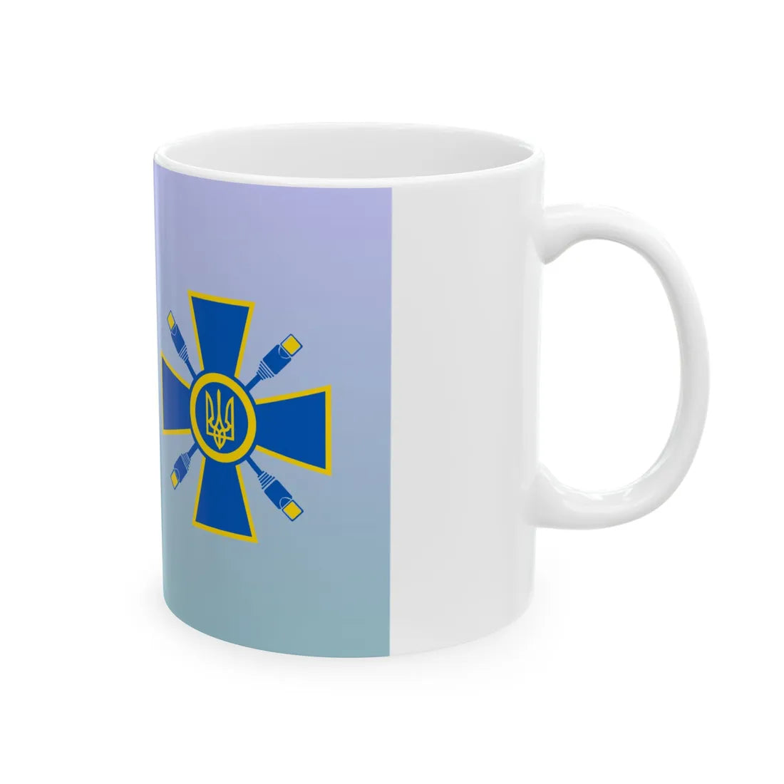 Flag of the Ministry of Information Policy of Ukraine (Ukraine) White Coffee Mug - Go Mug Yourself