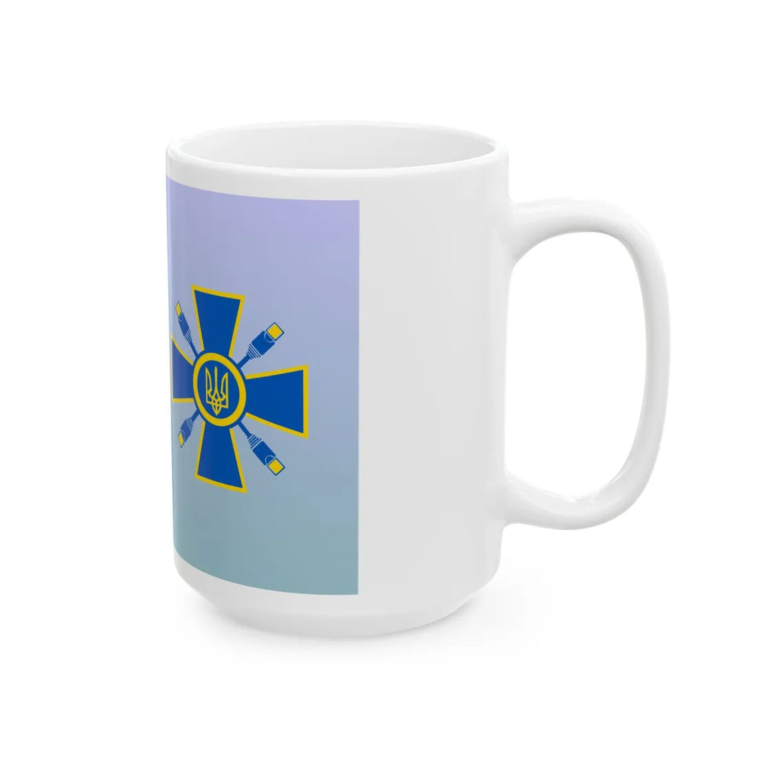 Flag of the Ministry of Information Policy of Ukraine (Ukraine) White Coffee Mug - Go Mug Yourself