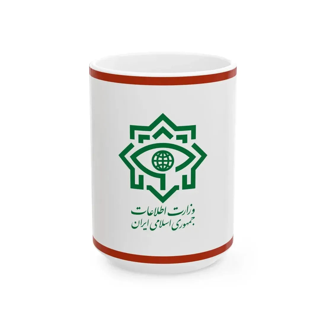 Flag of the Ministry of Intelligence Iran (Iran) White Coffee Mug 15oz - Go Mug Yourself