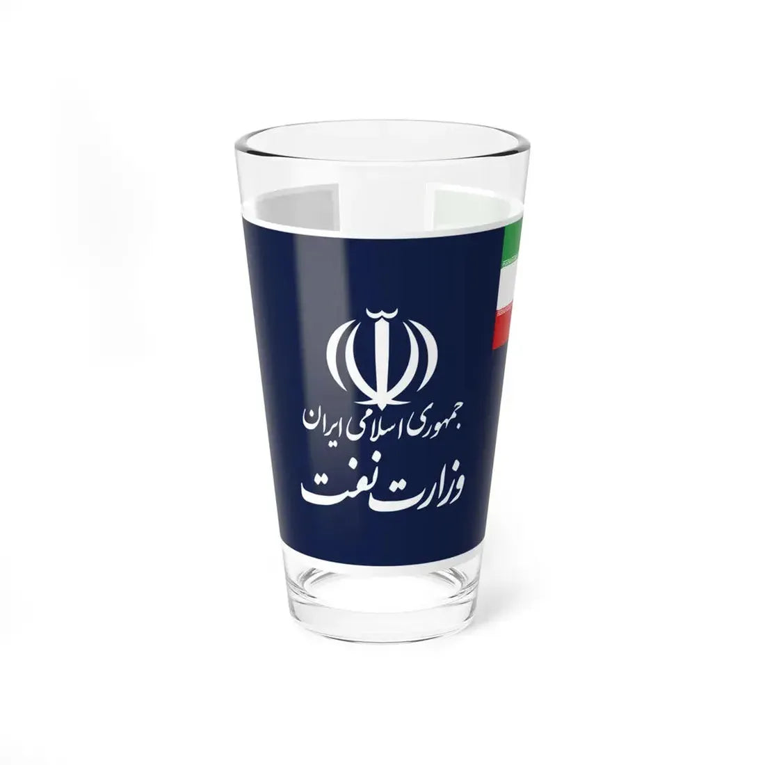 Flag of the Ministry of Petroleum Iran (Iran) Pint Glass 16oz 16oz - Go Mug Yourself