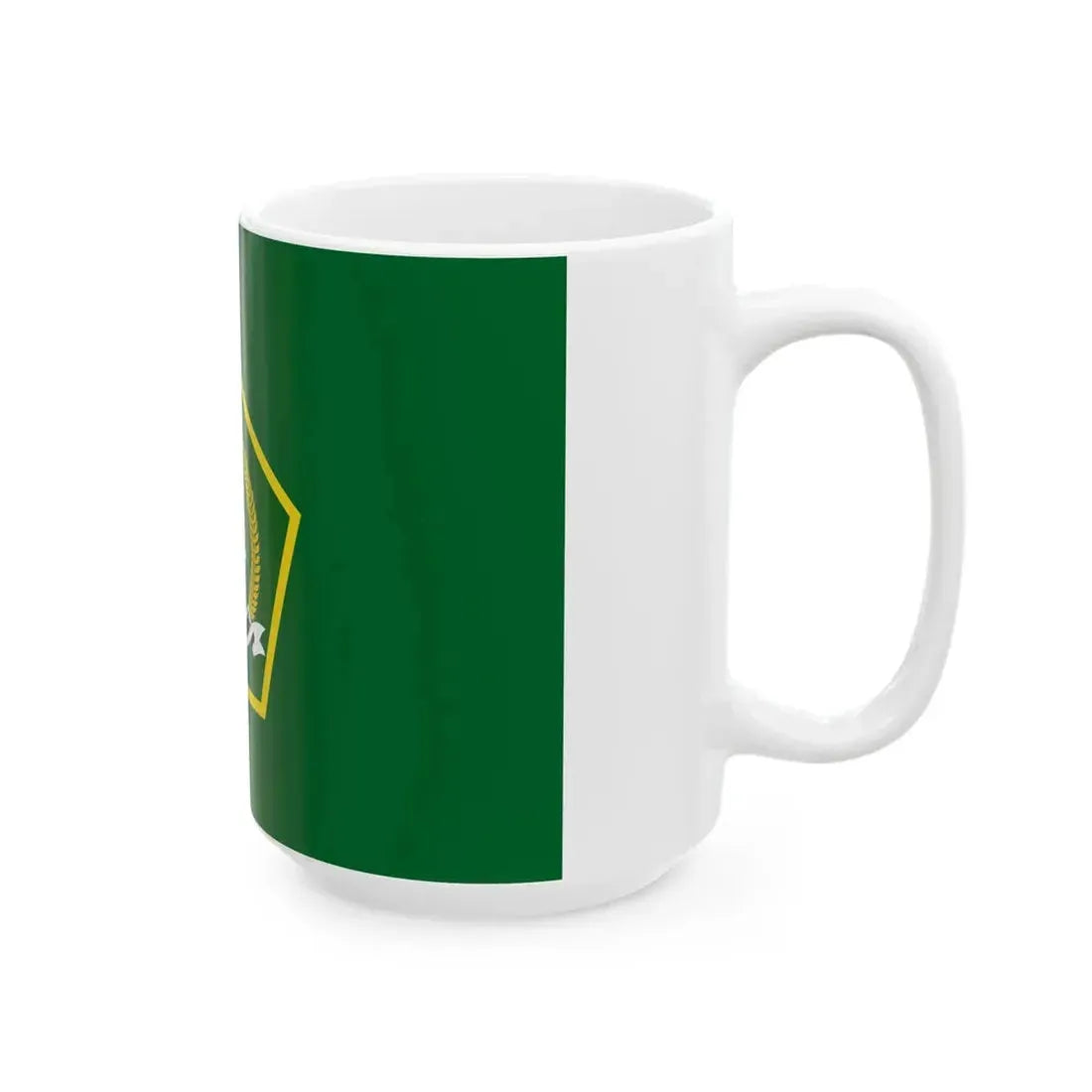 Flag of the Ministry of Religious Affairs of the Republic of Indonesia (Indonesia) White Coffee Mug - Go Mug Yourself