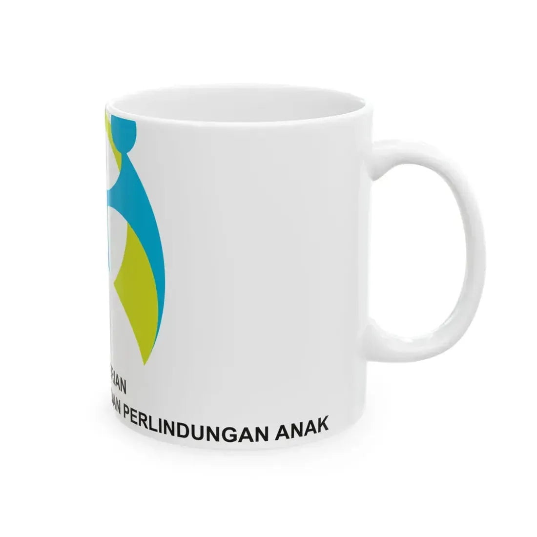 Flag of the Ministry of Women Empowerment and Child Protection of the Republic of Indonesia (Indonesia) White Coffee Mug - Go Mug Yourself