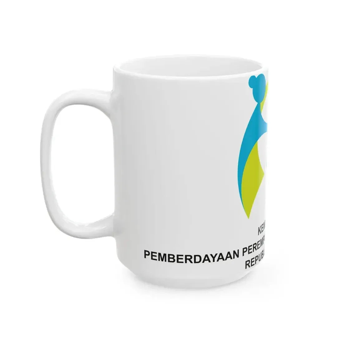 Flag of the Ministry of Women Empowerment and Child Protection of the Republic of Indonesia (Indonesia) White Coffee Mug - Go Mug Yourself