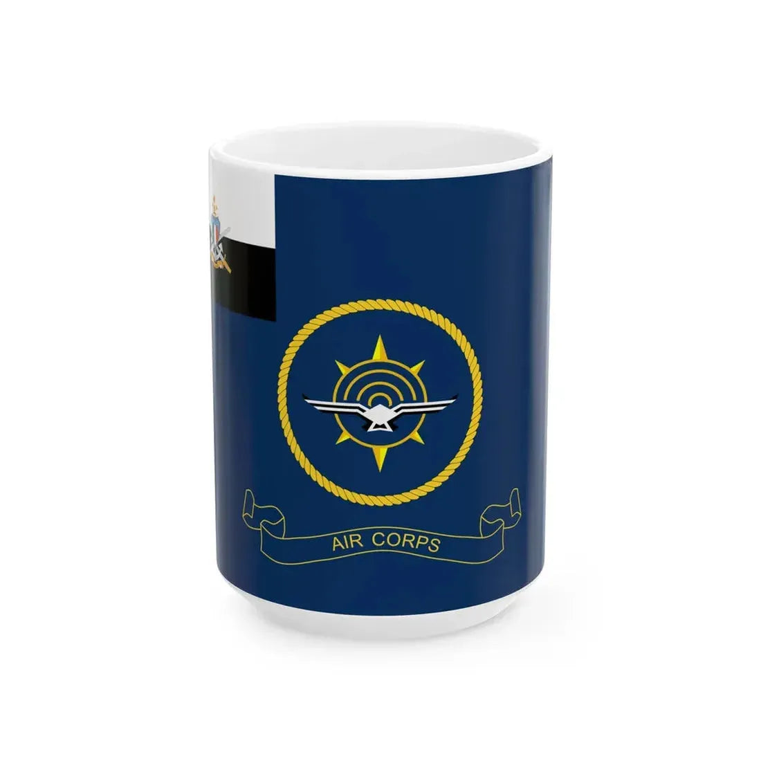 Flag of the MNDF Air Corps (Maldives) White Coffee Mug 15oz - Go Mug Yourself