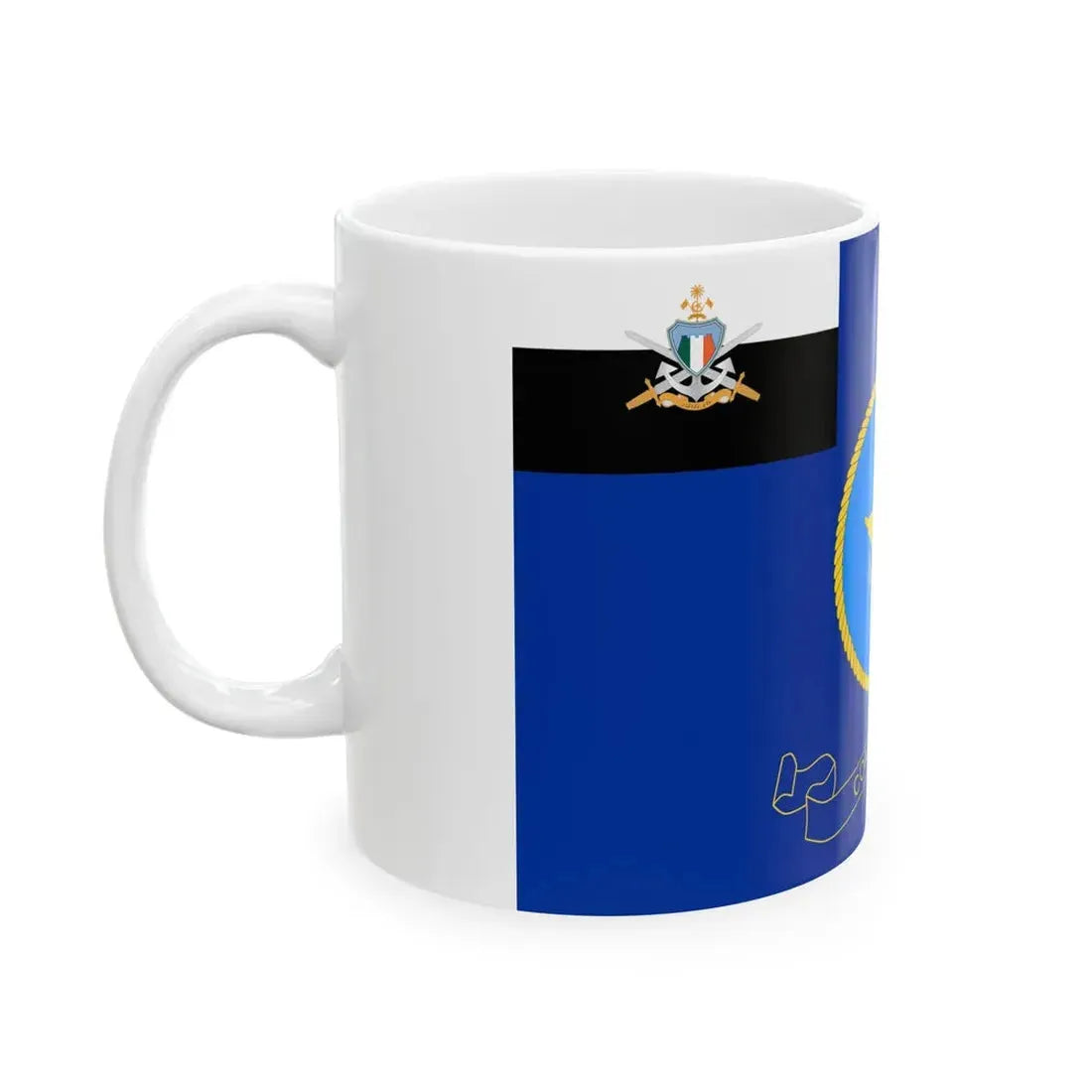 Flag of the MNDF Coast Guard (Maldives) White Coffee Mug - Go Mug Yourself