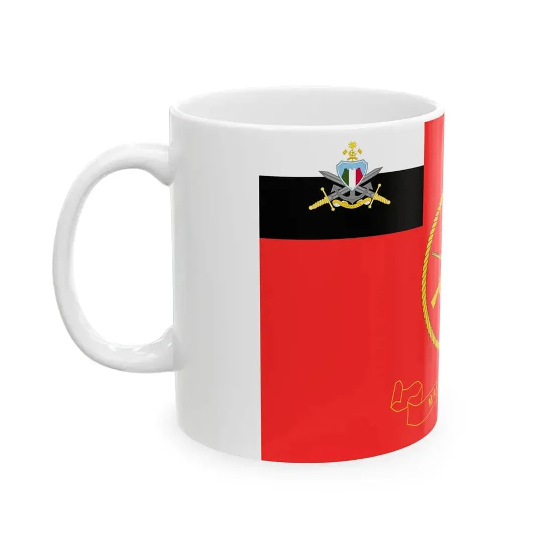 Flag of the MNDF Marine Corps (Maldives) White Coffee Mug - Go Mug Yourself