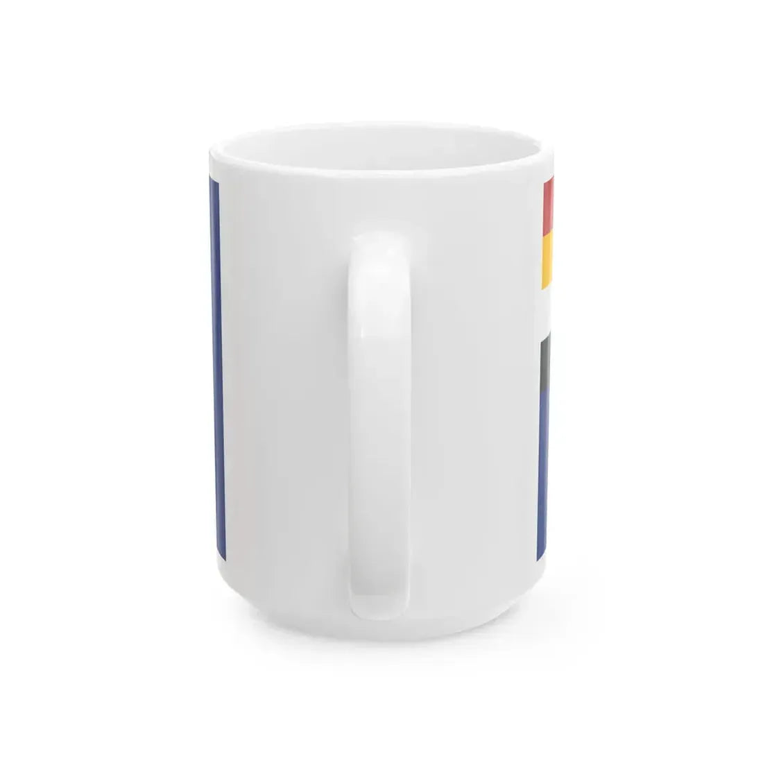 Flag of the Mongol United Autonomous Government as described by The Airpost Journal reconstruction (China) White Coffee Mug - Go Mug Yourself