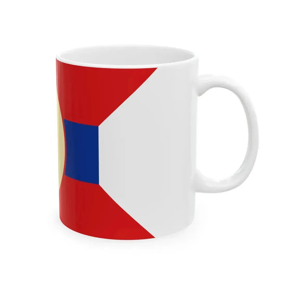 Flag of the Mongolian Peoples Republic 1930-1940 (Mongolia) White Coffee Mug - Go Mug Yourself