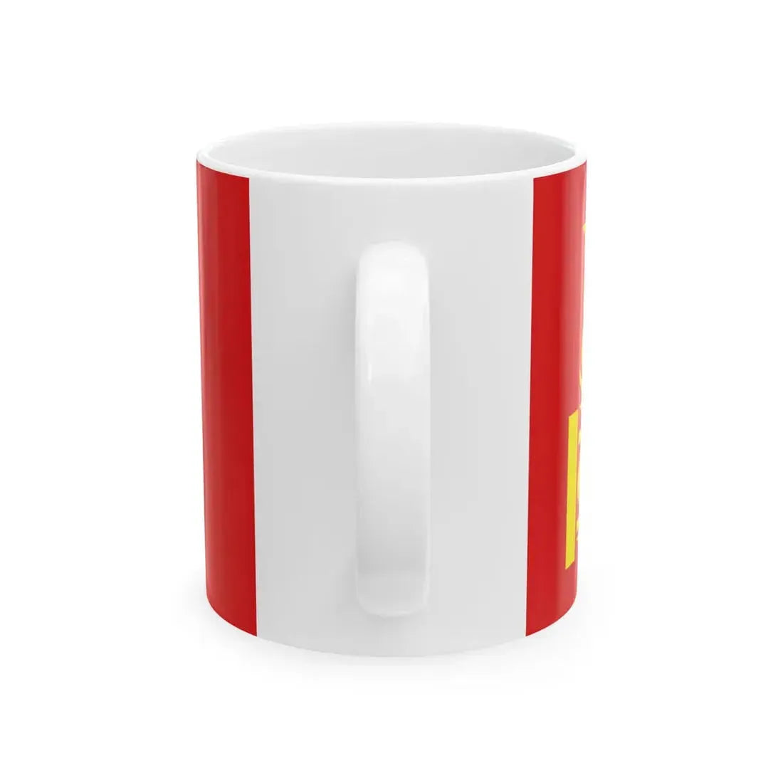 Flag of the Mongolian Peoples Republic 1945-1992 variant (Mongolia) White Coffee Mug - Go Mug Yourself