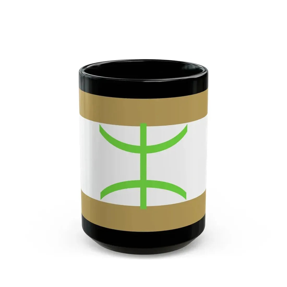 Flag of The Mozabite people - Black Coffee Mug - Go Mug Yourself