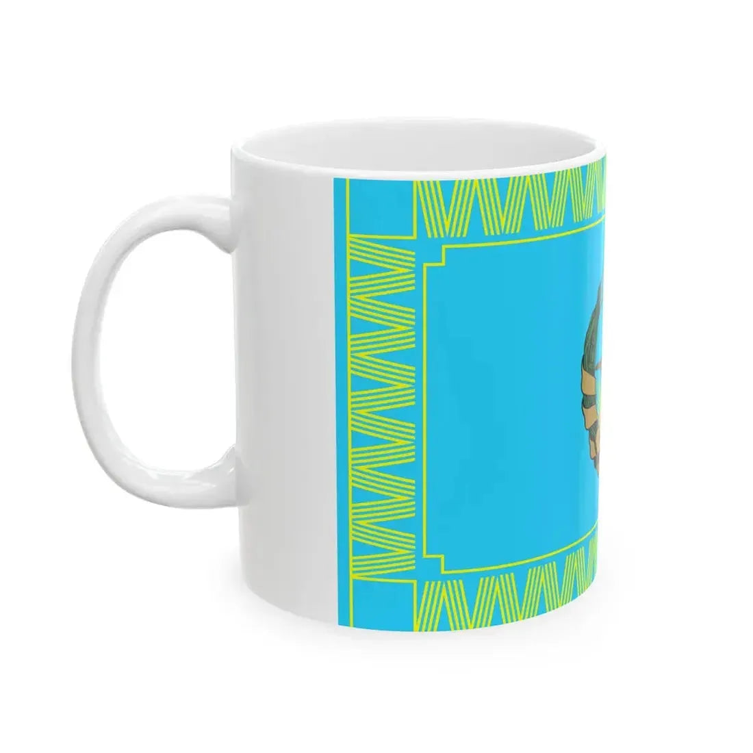 Flag of the Mozambique Air Force (Mozambique) White Coffee Mug - Go Mug Yourself