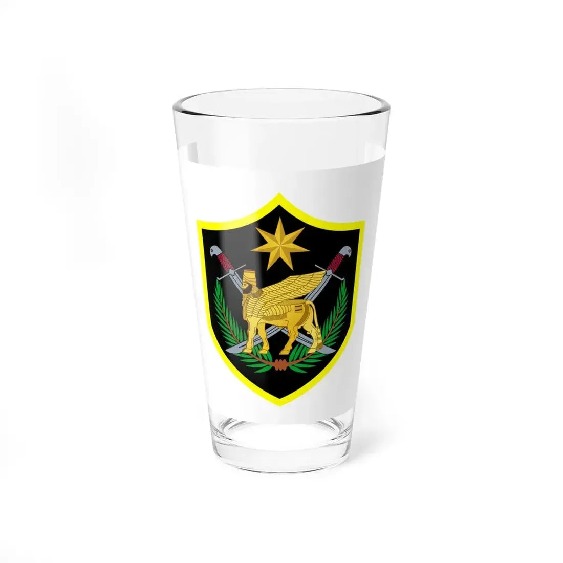 Flag of the Multi-National Force Iraq (Iraq) Pint Glass 16oz 16oz - Go Mug Yourself