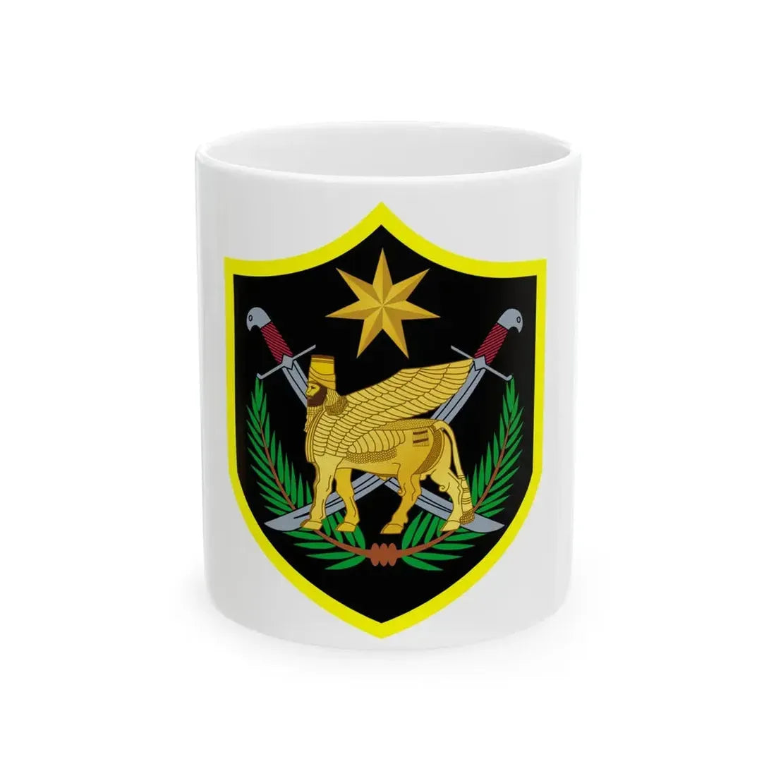 Flag of the Multi-National Force Iraq (Iraq) White Coffee Mug 11oz - Go Mug Yourself