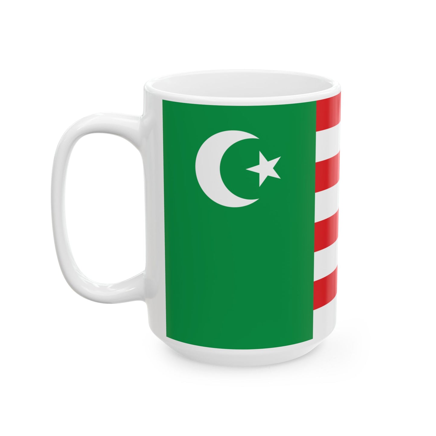 Flag of the Mwali Sultanate (Comoros) White Coffee Mug-Go Mug Yourself