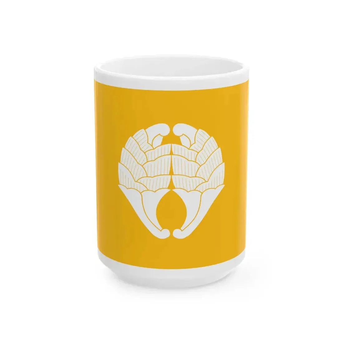Flag of the Nabeshima Lords of Saga in Hizen Province A (Japan) White Coffee Mug 15oz - Go Mug Yourself