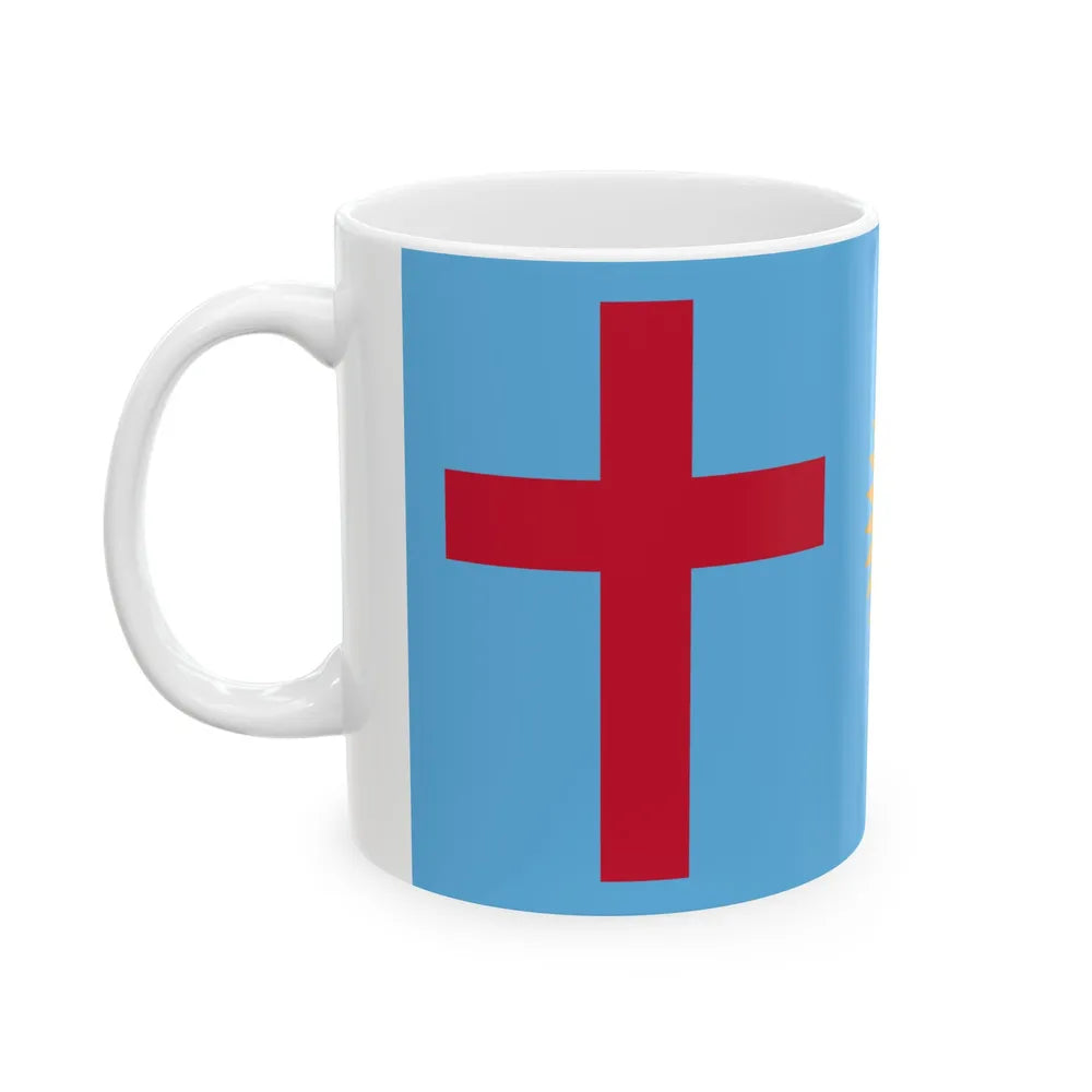 Flag of the Nadroga-Navosa Sovereign Christian State (Fiji) White Coffee Mug - Go Mug Yourself