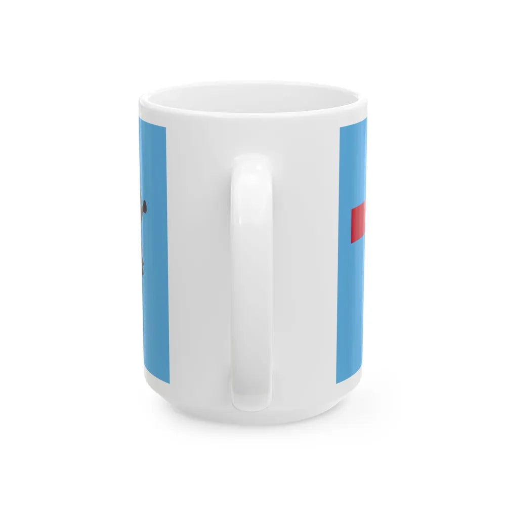 Flag of the Nadroga-Navosa Sovereign Christian State (Fiji) White Coffee Mug - Go Mug Yourself