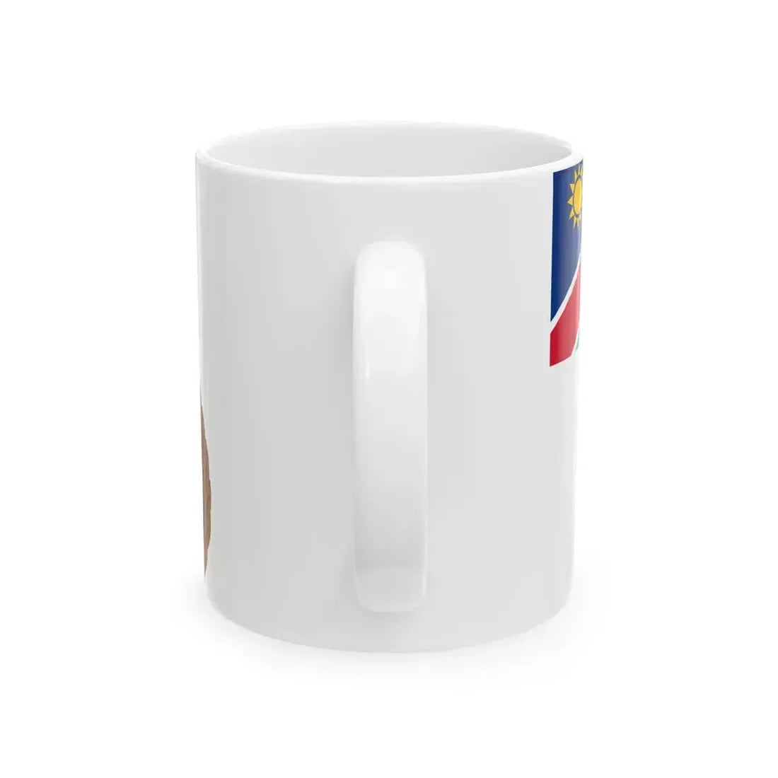 Flag of the Namibian Navy (Namibia) White Coffee Mug - Go Mug Yourself