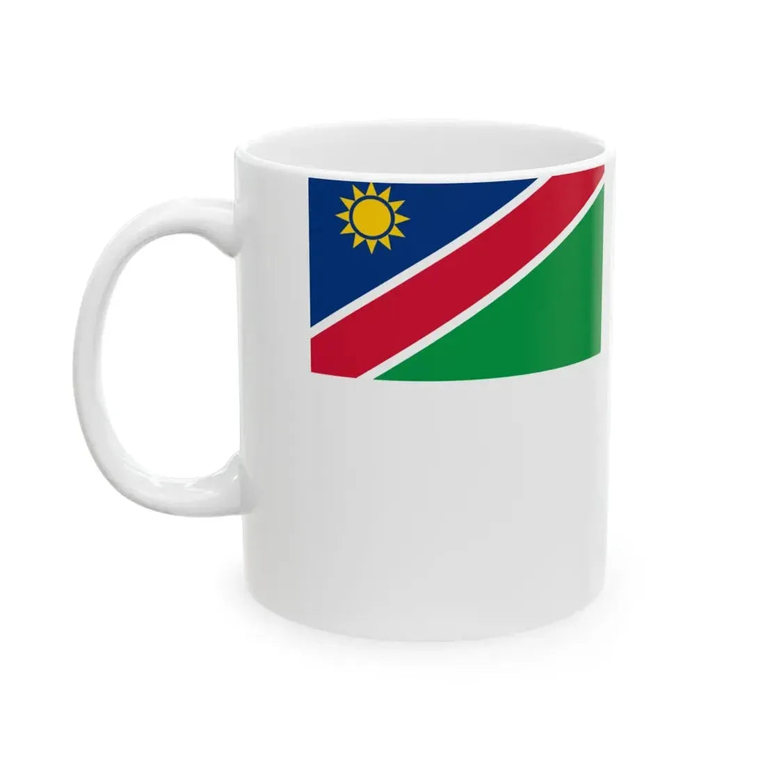 Flag of the Namibian Navy (Namibia) White Coffee Mug - Go Mug Yourself