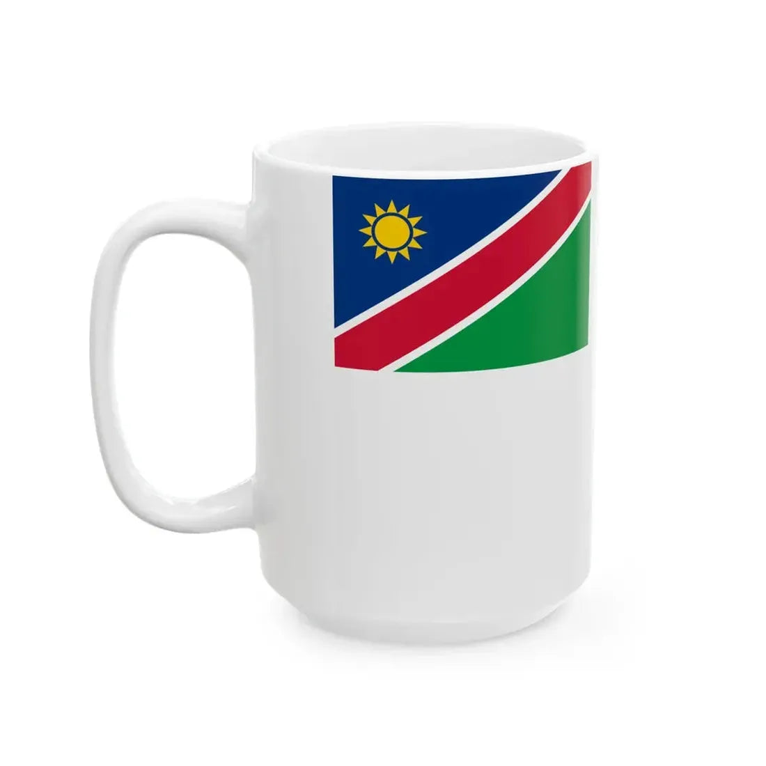 Flag of the Namibian Navy (Namibia) White Coffee Mug - Go Mug Yourself