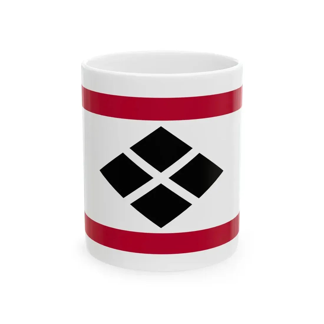 Flag of the Nanbu Lords of Morioka in Mutsu Province C (Japan) White Coffee Mug 11oz - Go Mug Yourself