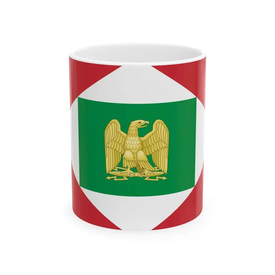 Flag of the Napoleonic Kingdom of Italy 1805-1814 2 (Italy) White Coffee Mug 11oz - Go Mug Yourself