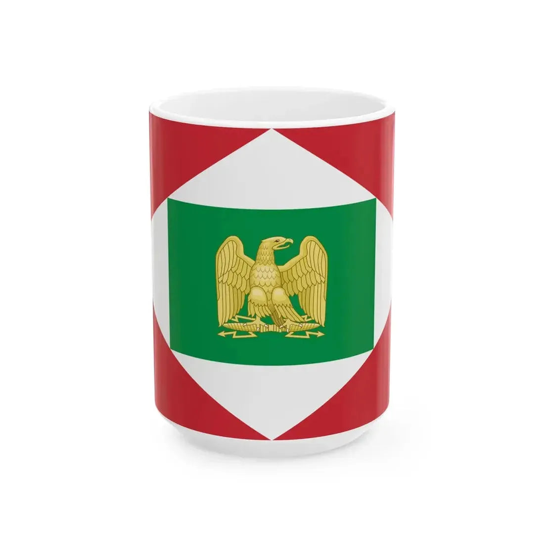 Flag of the Napoleonic Kingdom of Italy 1805-1814 2 (Italy) White Coffee Mug 15oz - Go Mug Yourself