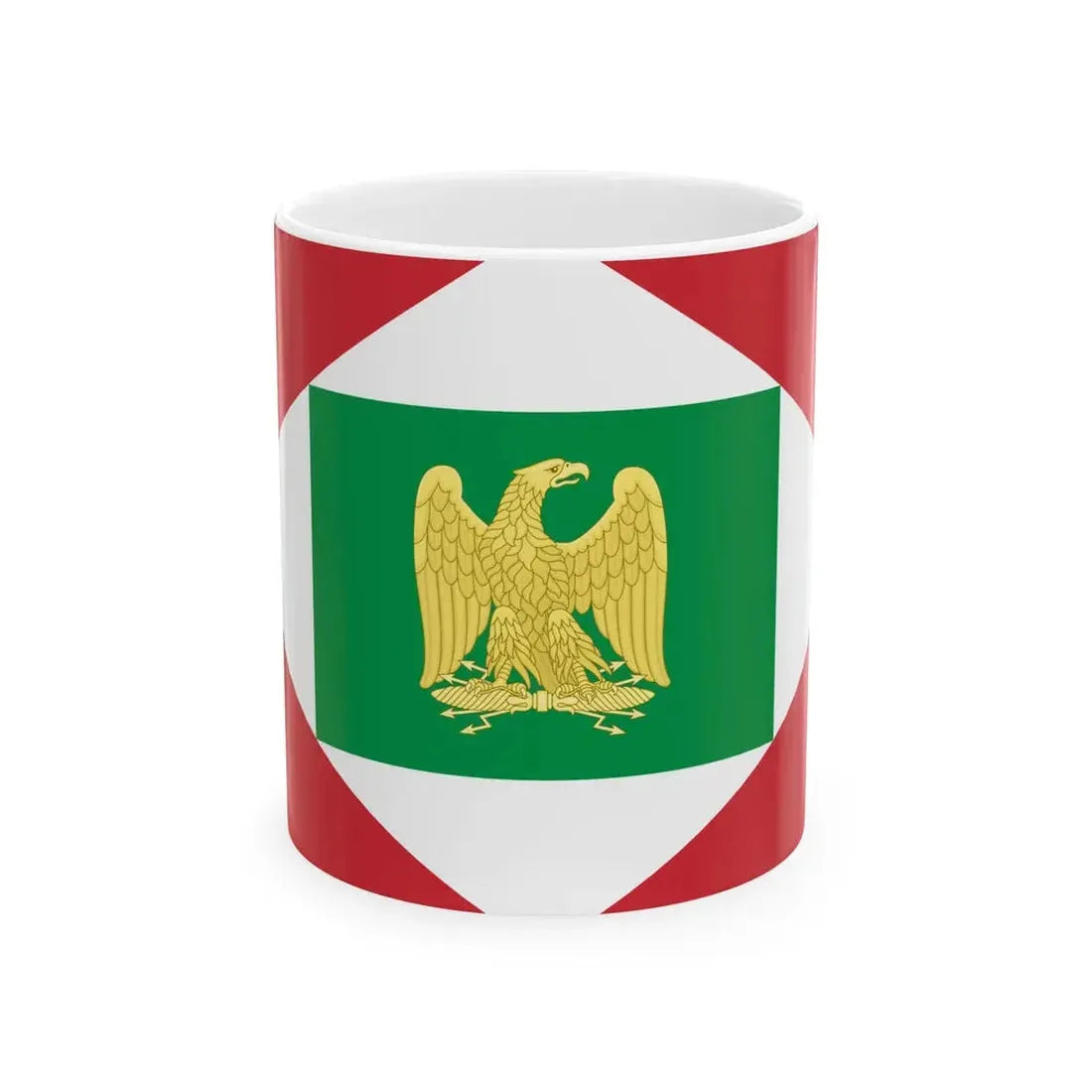 Flag of the Napoleonic Kingdom of Italy 1805-1814 3 (Italy) White Coffee Mug 11oz - Go Mug Yourself