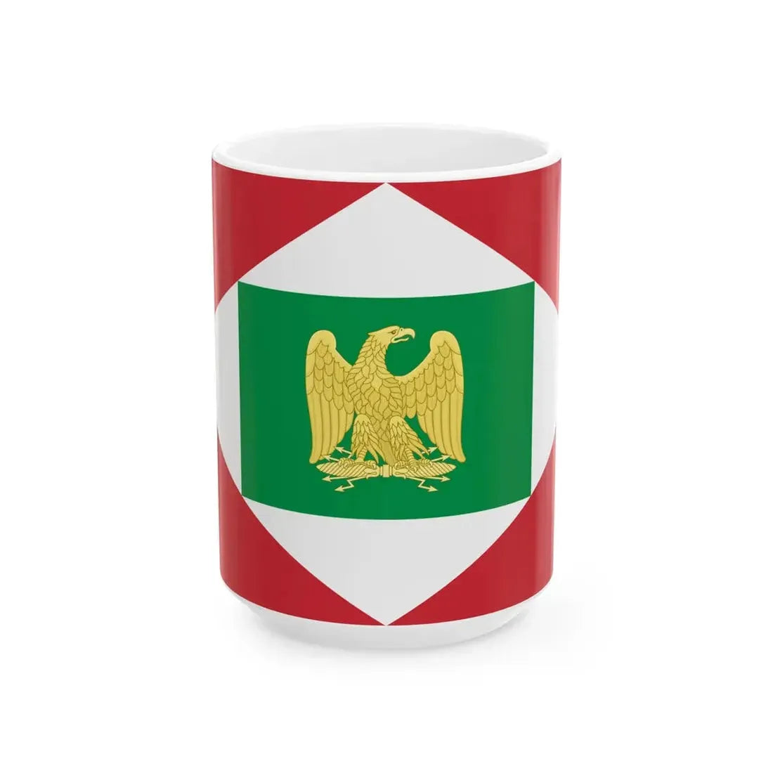 Flag of the Napoleonic Kingdom of Italy 1805-1814 3 (Italy) White Coffee Mug 15oz - Go Mug Yourself