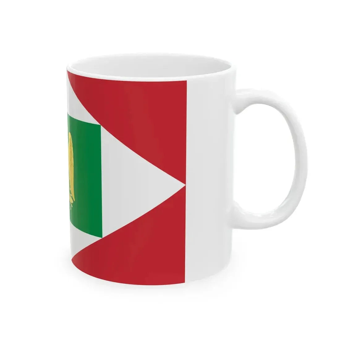 Flag of the Napoleonic Kingdom of Italy 1805-1814 3 (Italy) White Coffee Mug - Go Mug Yourself