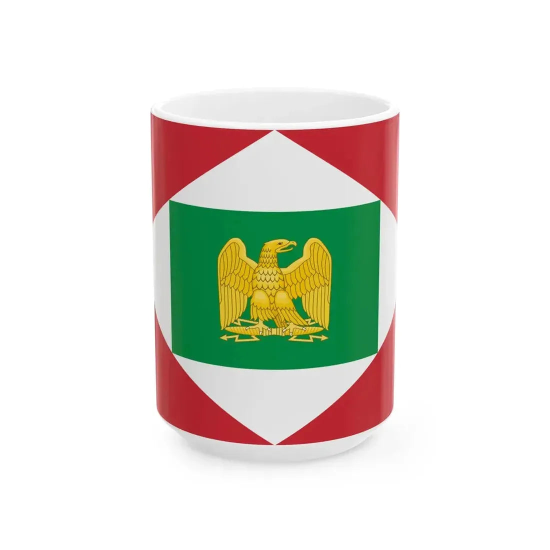 Flag of the Napoleonic Kingdom of Italy 1805-1814 (Italy) White Coffee Mug 15oz - Go Mug Yourself