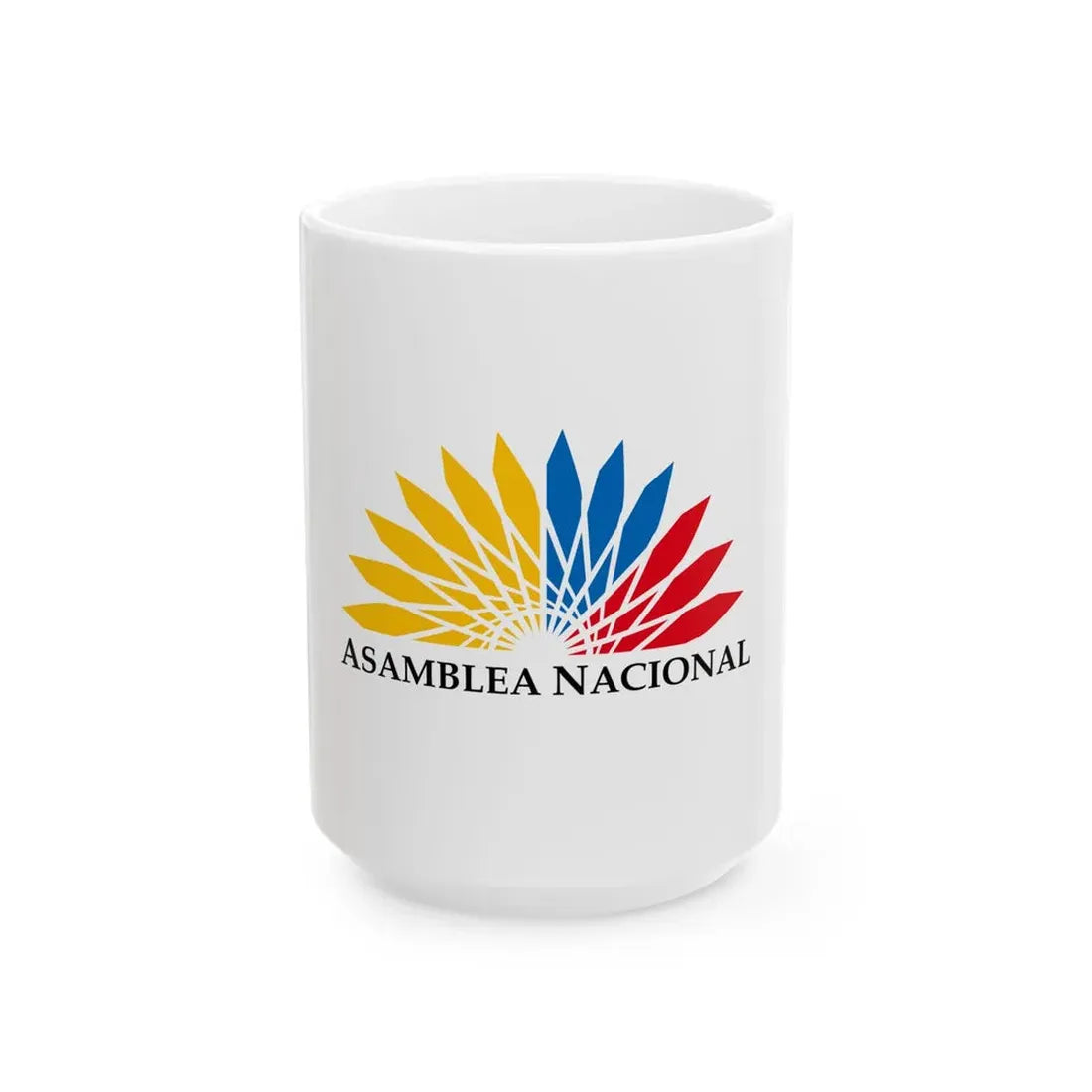 Flag of the National Assembly of Ecuador (Ecuador) White Coffee Mug 15oz - Go Mug Yourself