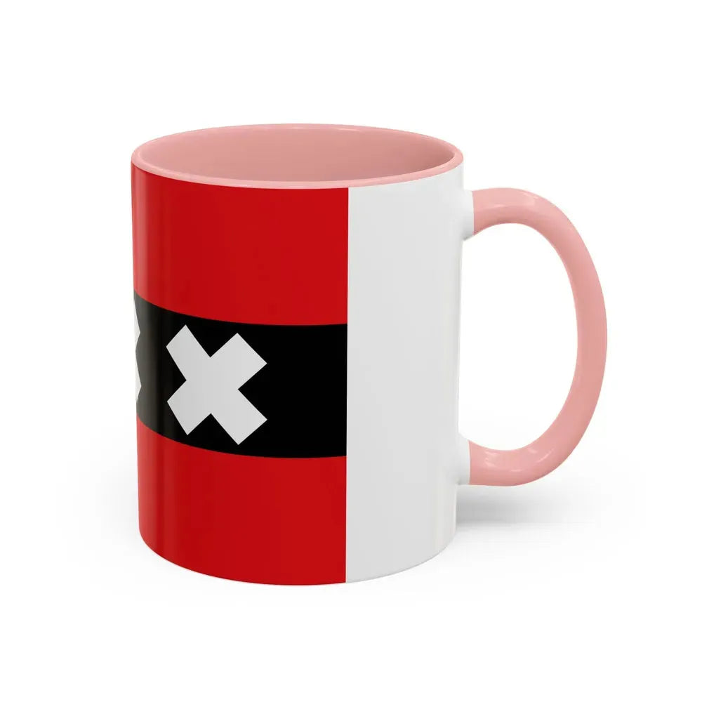 Flag of the national capital Amsterdam Netherlands - Accent Coffee Mug - Go Mug Yourself