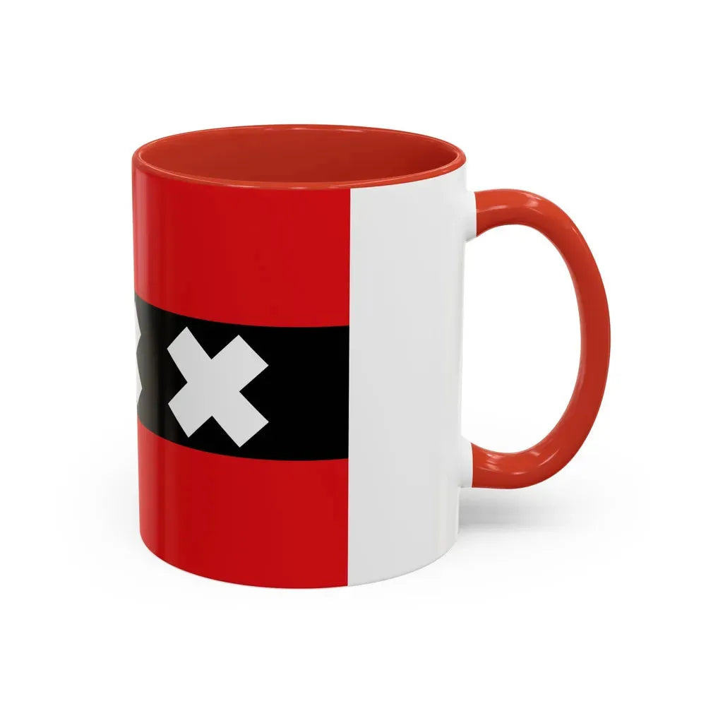 Flag of the national capital Amsterdam Netherlands - Accent Coffee Mug - Go Mug Yourself