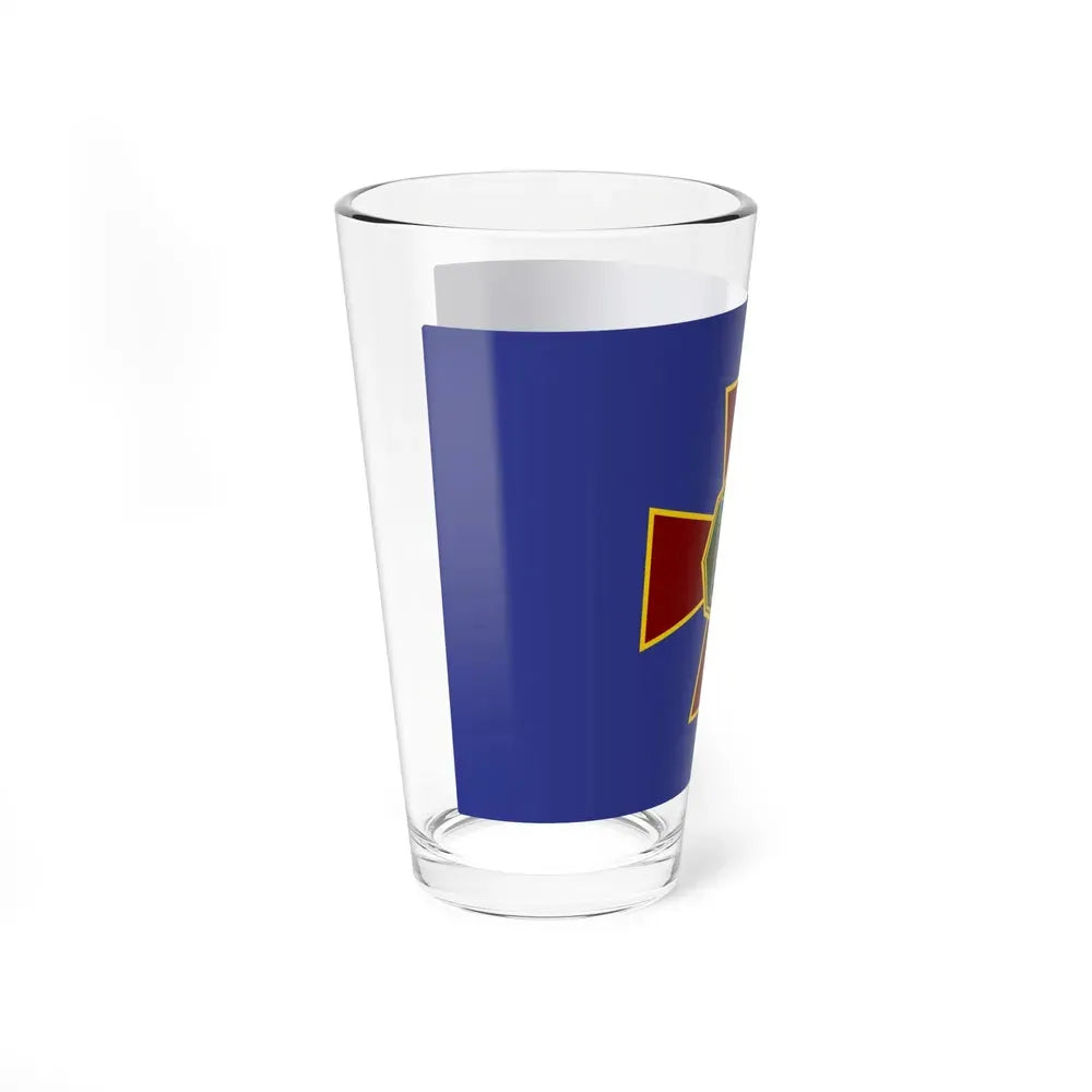 Flag of the National Guard of Ukraine (Ukraine) Pint Glass 16oz - Go Mug Yourself