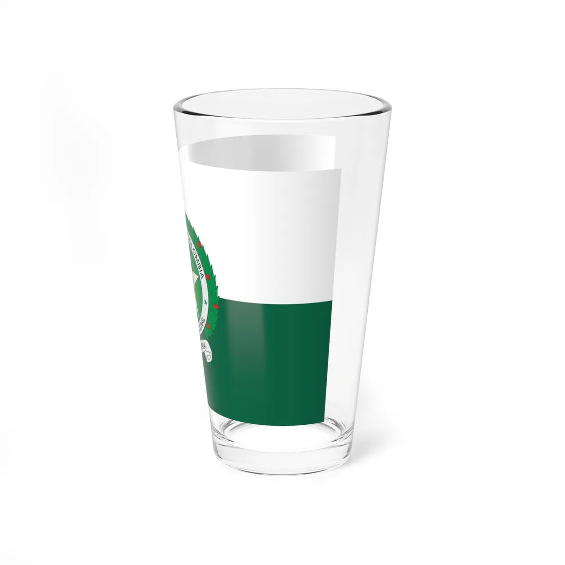 Flag of the National Police of Colombia (Colombia) Pint Glass 16oz - Go Mug Yourself