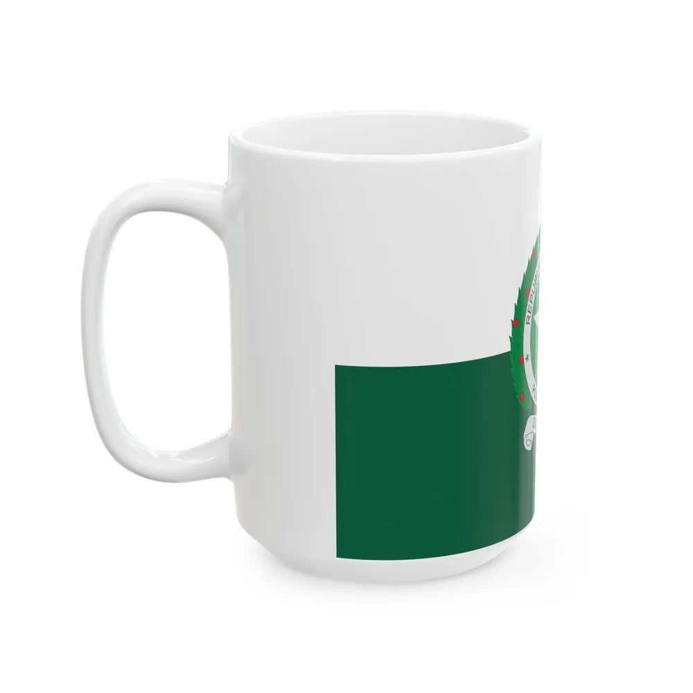 Flag of the National Police of Colombia (Colombia) White Coffee Mug - Go Mug Yourself