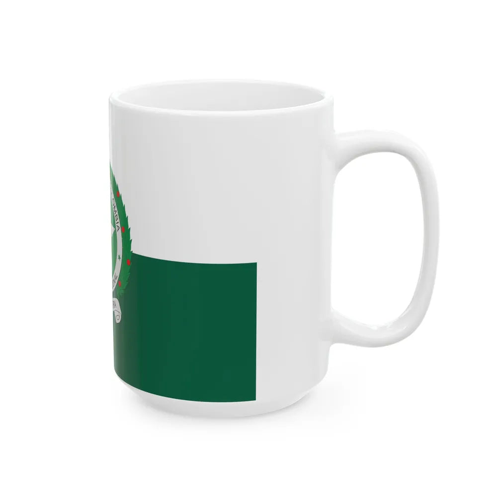 Flag of the National Police of Colombia (Colombia) White Coffee Mug - Go Mug Yourself