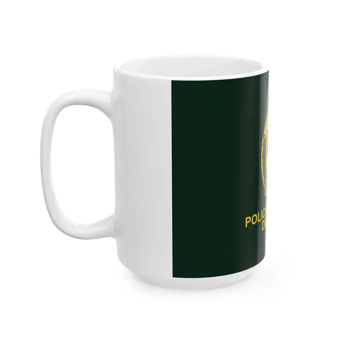 Flag of the National Police of Peru (Peru) White Coffee Mug - Go Mug Yourself