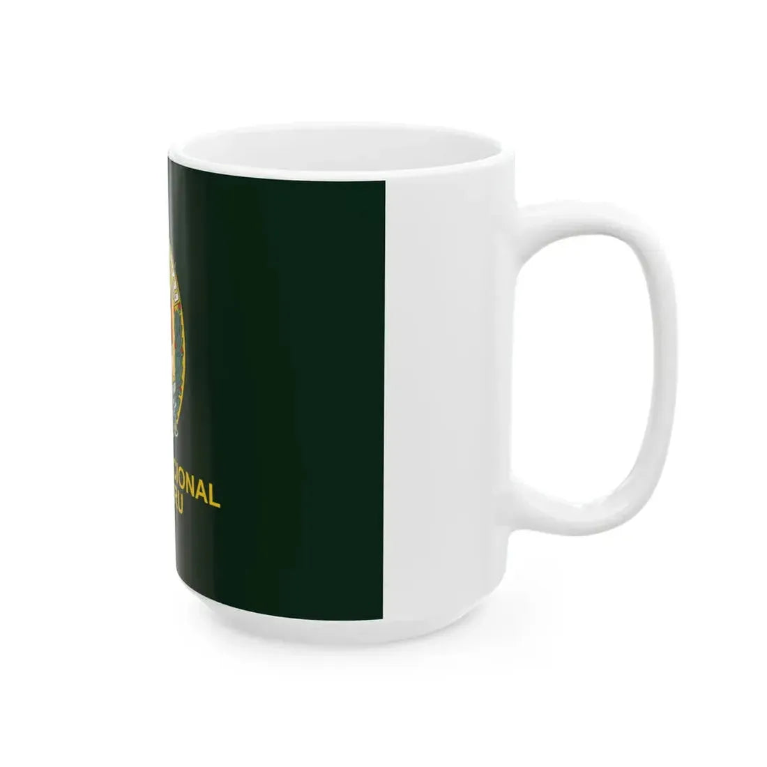 Flag of the National Police of Peru (Peru) White Coffee Mug - Go Mug Yourself