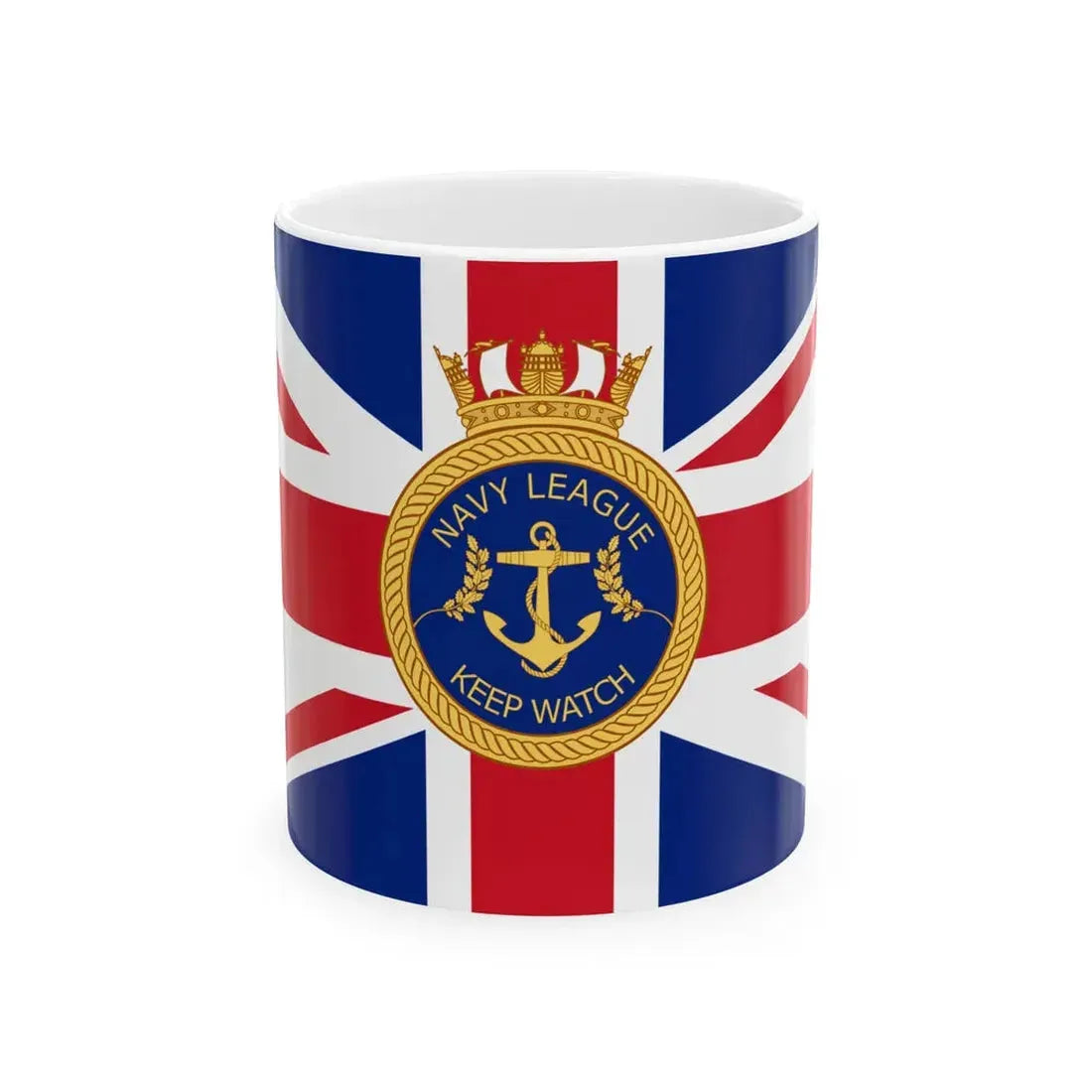Flag of the Navy League of the British Empire (Canada) White Coffee Mug 11oz - Go Mug Yourself