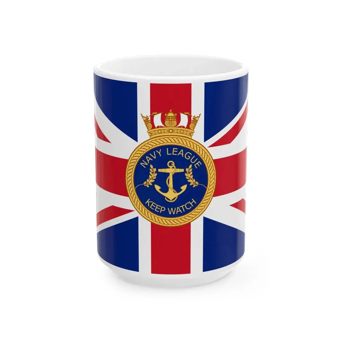 Flag of the Navy League of the British Empire (Canada) White Coffee Mug 15oz - Go Mug Yourself