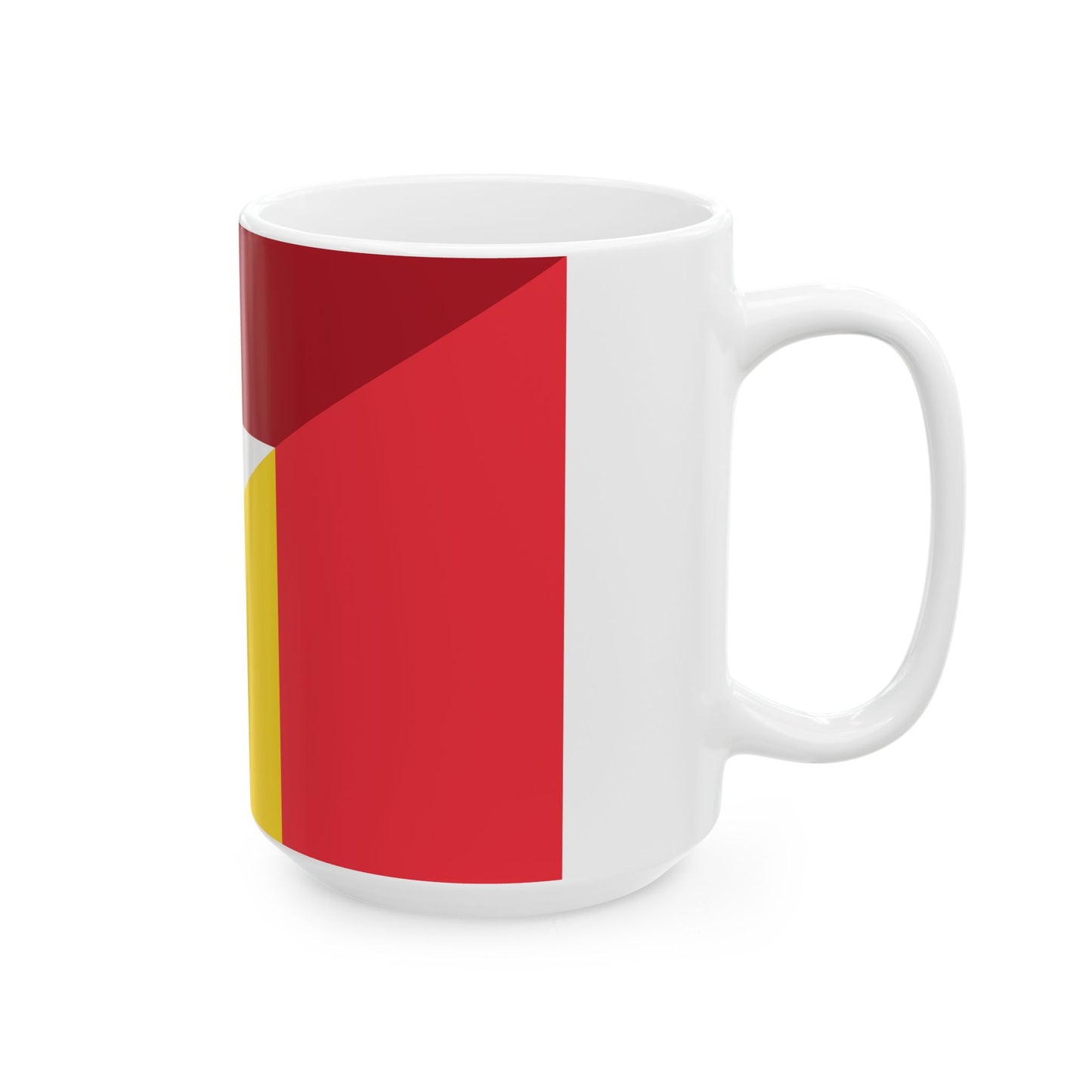 Flag of the Netherlands and Belgium (Belgium) White Coffee Mug-Go Mug Yourself