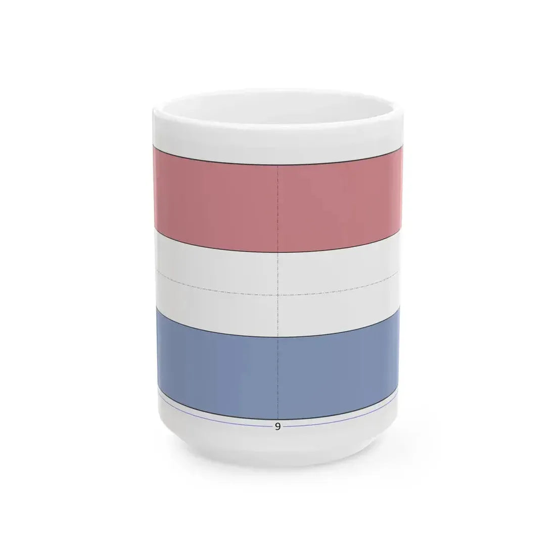 Flag of the Netherlands construction sheet (Netherlands) White Coffee Mug 15oz - Go Mug Yourself