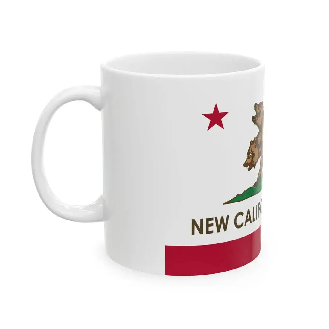 Flag of the New California Republic (United States) White Coffee Mug - Go Mug Yourself