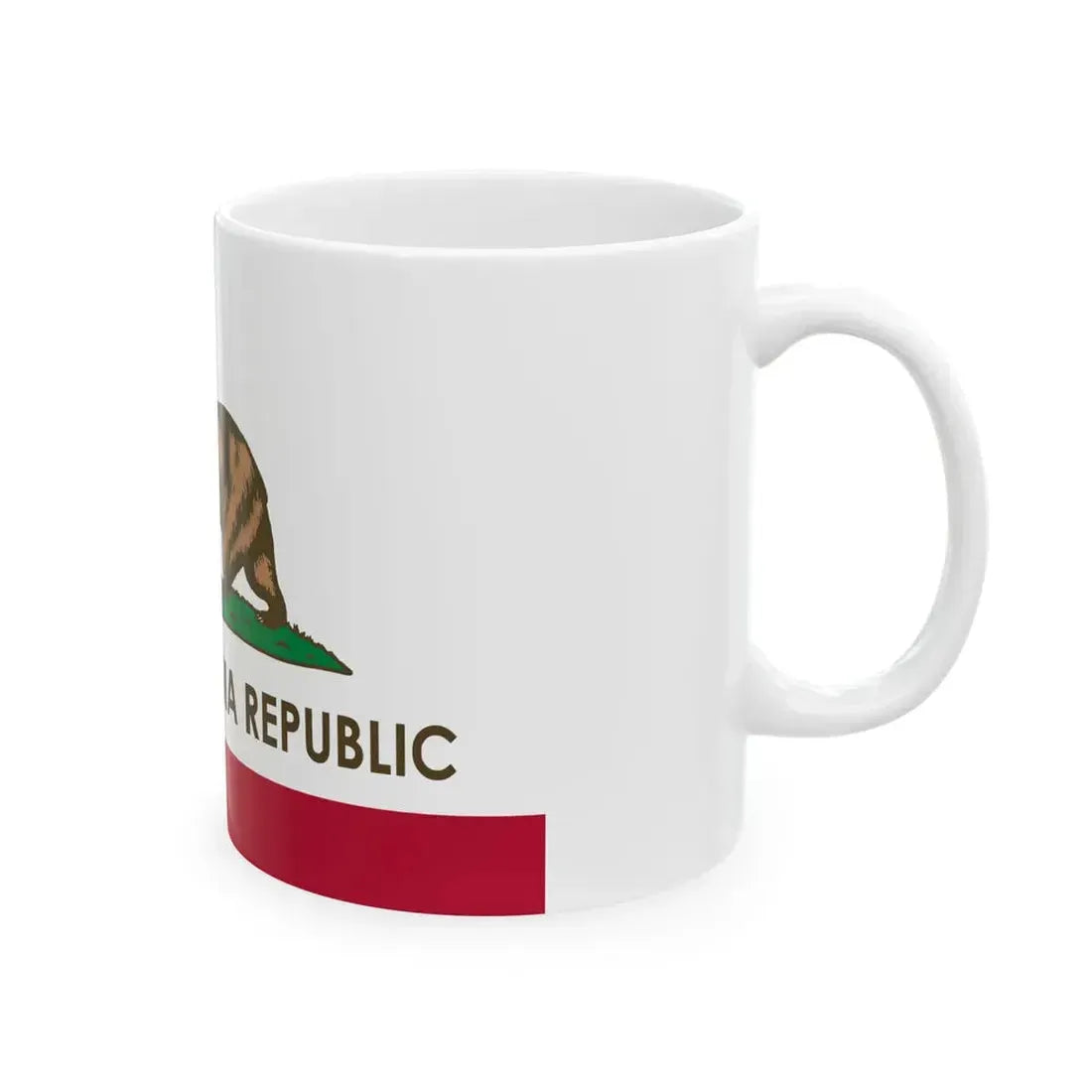 Flag of the New California Republic (United States) White Coffee Mug - Go Mug Yourself