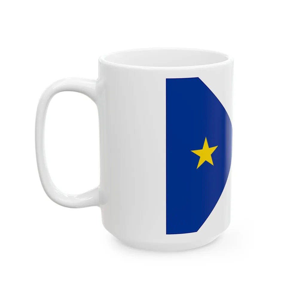 Flag of the New England Acadians (United States) White Coffee Mug - Go Mug Yourself