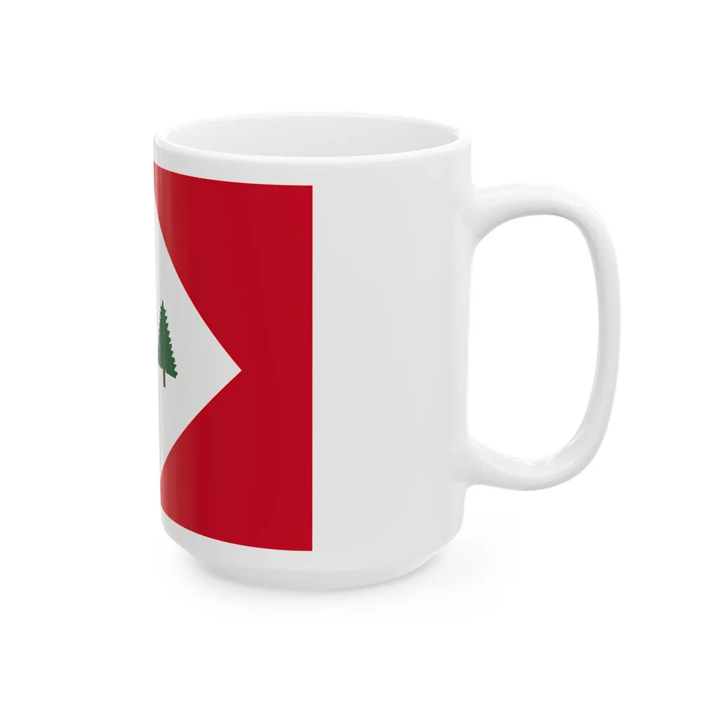 Flag of the New England Acadians (United States) White Coffee Mug - Go Mug Yourself