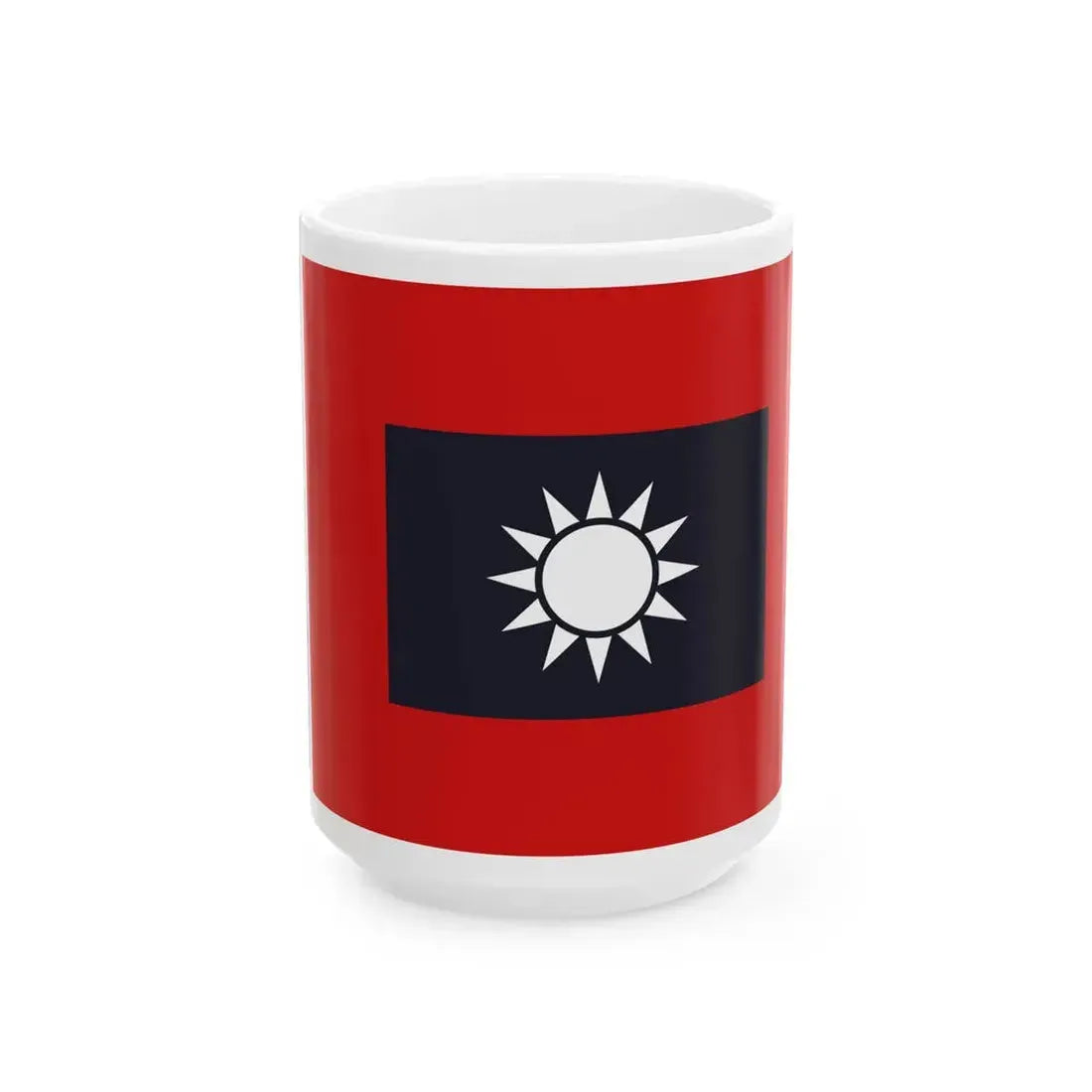 Flag of the new fourth army (China) White Coffee Mug 15oz - Go Mug Yourself