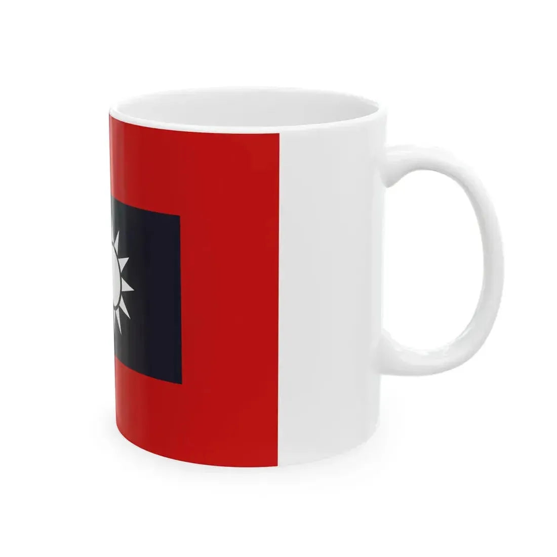 Flag of the new fourth army (China) White Coffee Mug - Go Mug Yourself